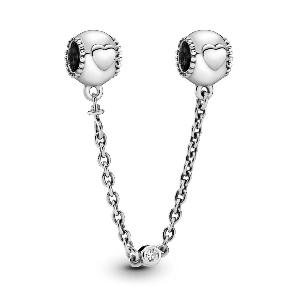 Apsauginė Grandinėlė su Išgaubtomis Širdimis - Pandora Lietuva