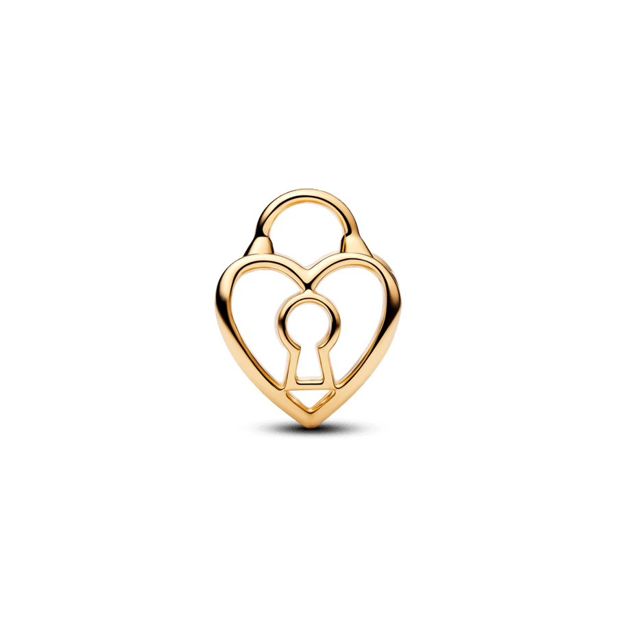 Ažūrinis karoliukas „Širdies formos spynelė“ - Pandora Lietuva