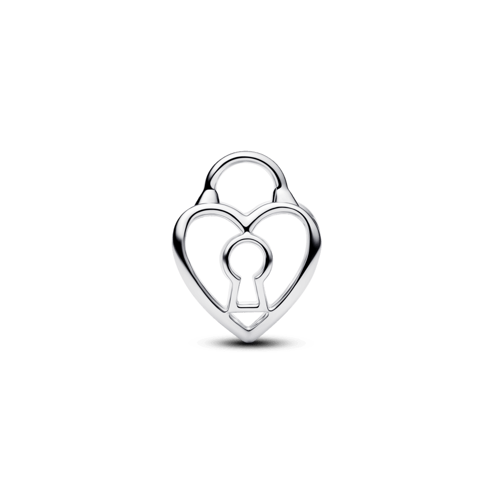 Ažūrinis karoliukas „Širdies formos spynelė“ - Pandora Lietuva