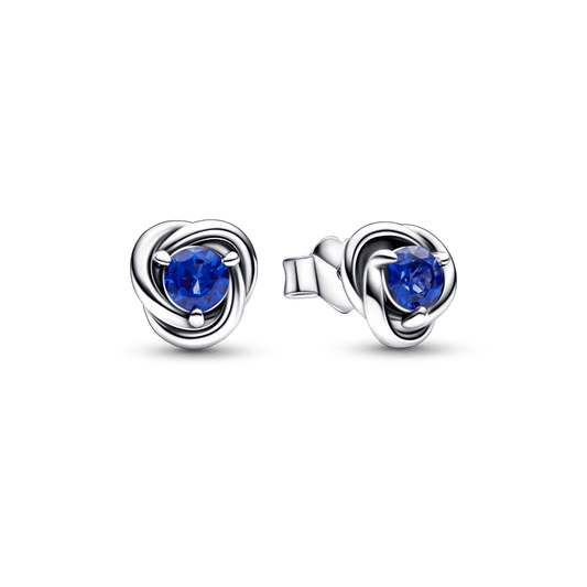 Blue Eternity Circle Stud auskarai - Pandora Lietuva