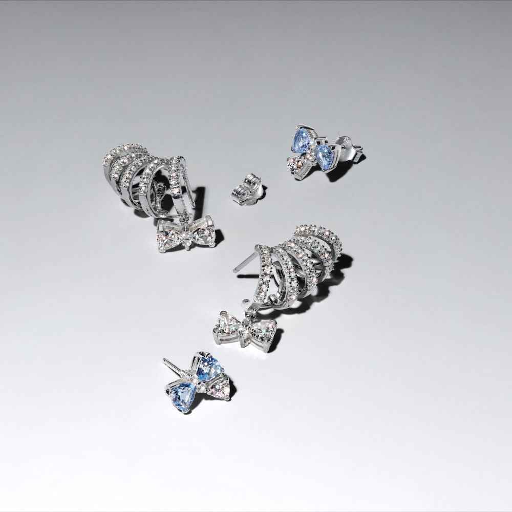 „Bridžertonų“ auskarai per visą ausį „Spindintis kaspinas“ - Pandora Lietuva