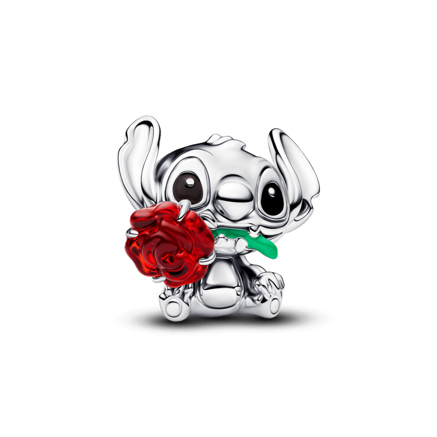 „Disney“ Murano stiklo karoliukas „Stičas su rože“ - Pandora Lietuva