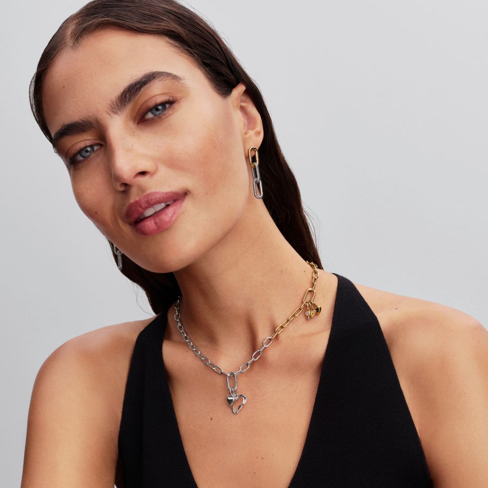 Dviejų atspalvių pailgintų grandžių grandinėlė - Pandora Lietuva