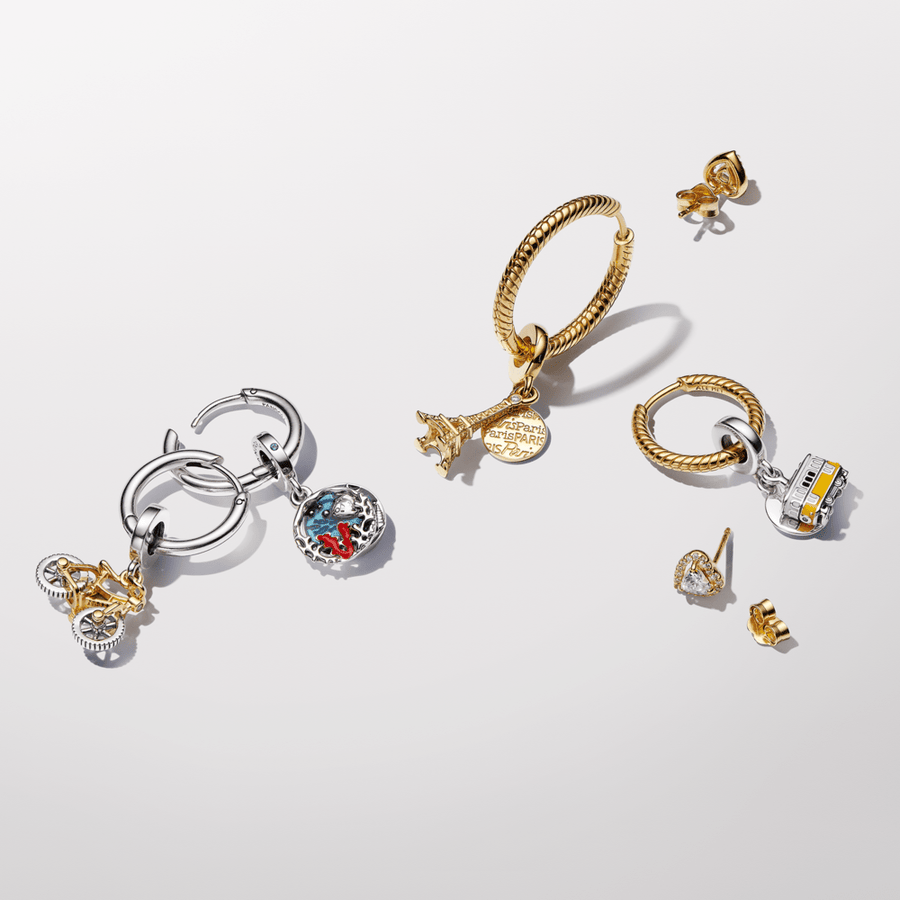 Dviejų atspalvių talismanas „Dviračio ratai“ - Pandora Lietuva
