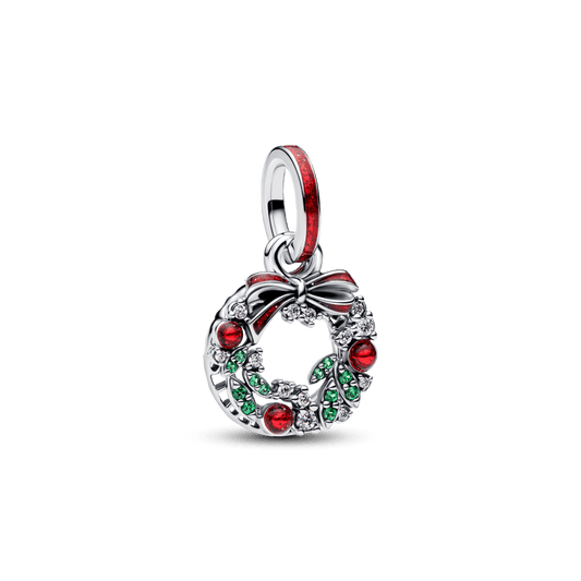 Dvigubas kabantis karoliukas „Šventinis vainikas“ - Pandora Lietuva