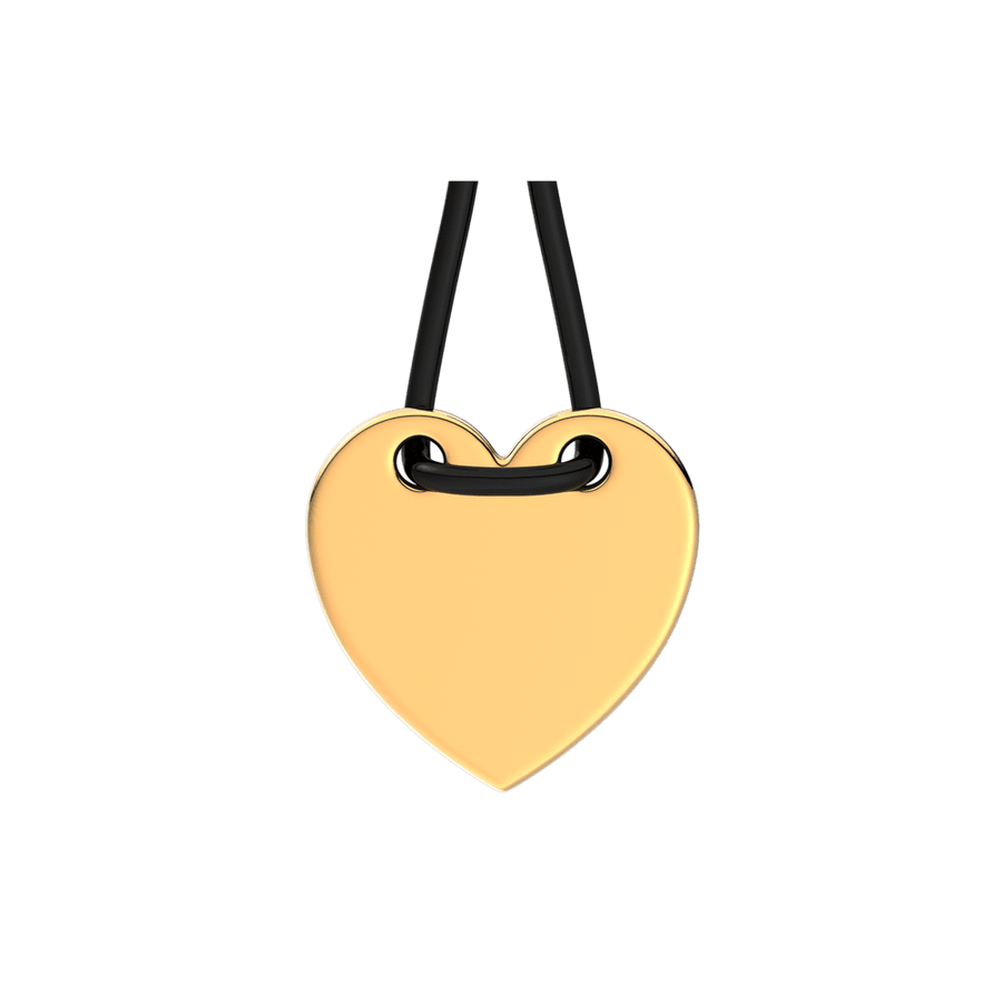 Graviruojama juoda virvelinė apyrankė su slankikliu „Širdis“ - Pandora Lietuva