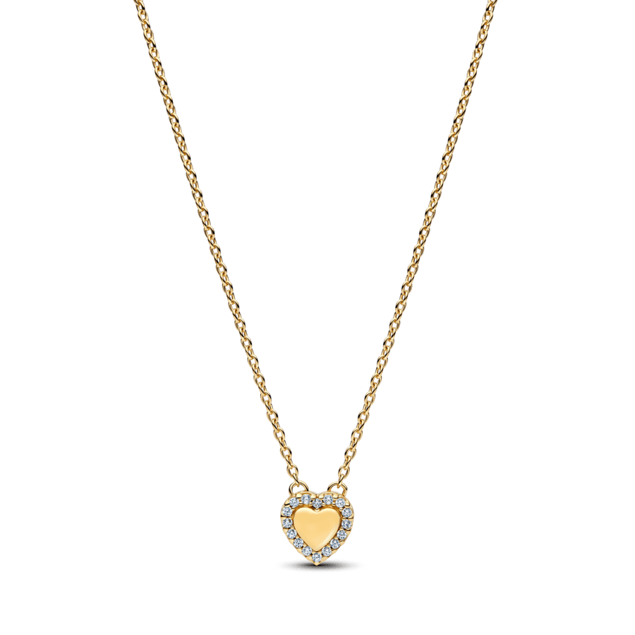 Graviruojamas koljė vėrinys su širdies formos aureole - Pandora Lietuva