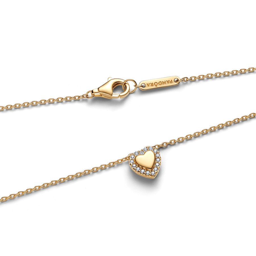 Graviruojamas koljė vėrinys su širdies formos aureole - Pandora Lietuva