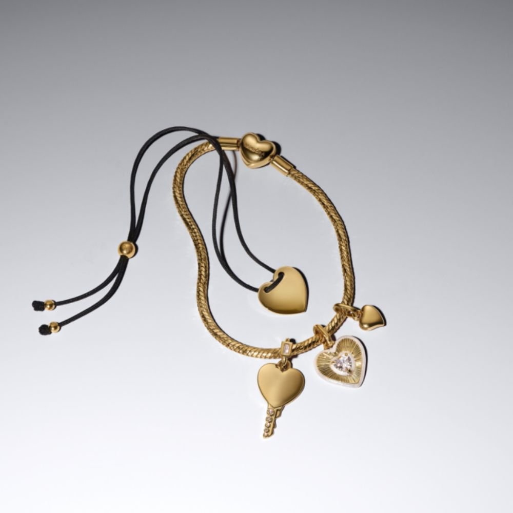 Graviruojamas pakabutis „Širdies formos spyna“ - Pandora Lietuva