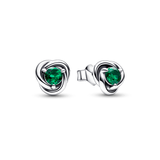 Green Eternity Circle Stud auskarai - Pandora Lietuva
