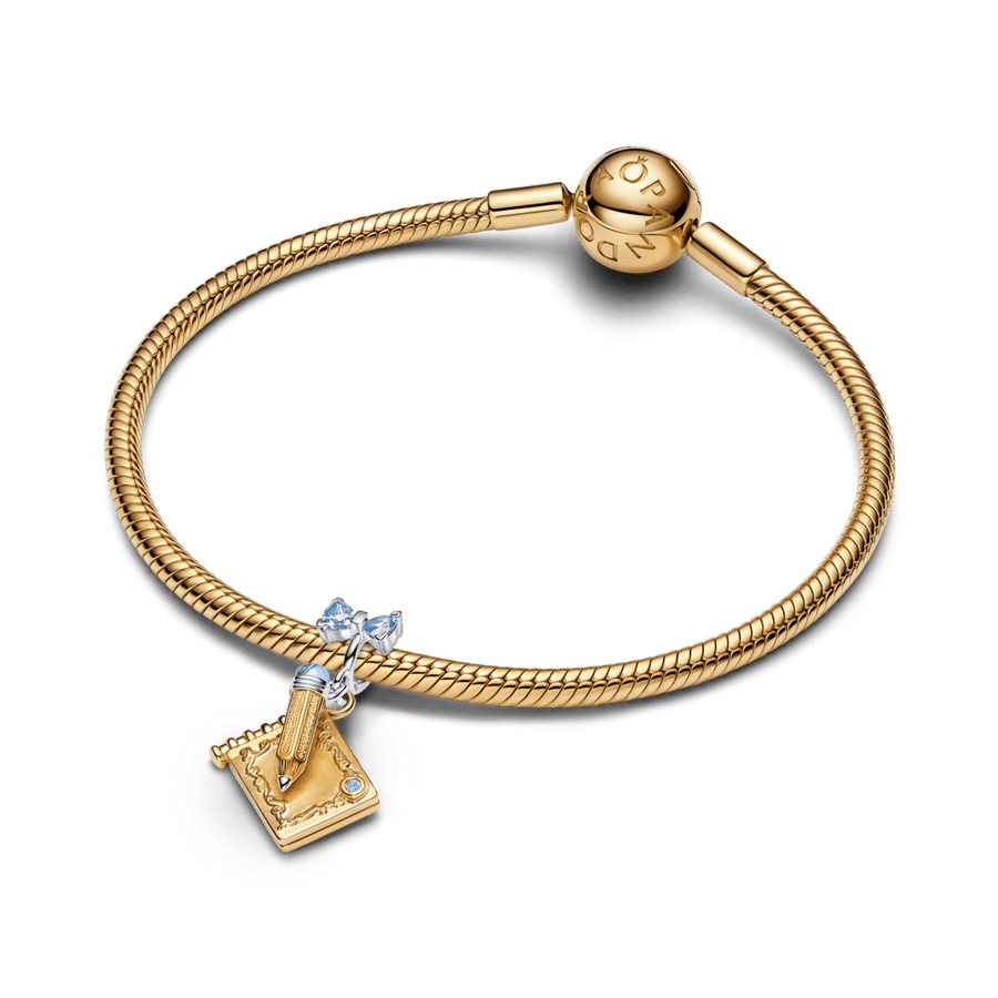 Kabantis „Bridžertonų“ karoliukas „Šokių kortelė ir pieštukas“ - Pandora Lietuva