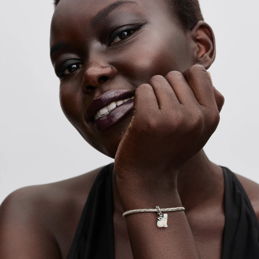 Kabantis karoliukas „Baltoji lokė ir jauniklis“ - Pandora Lietuva