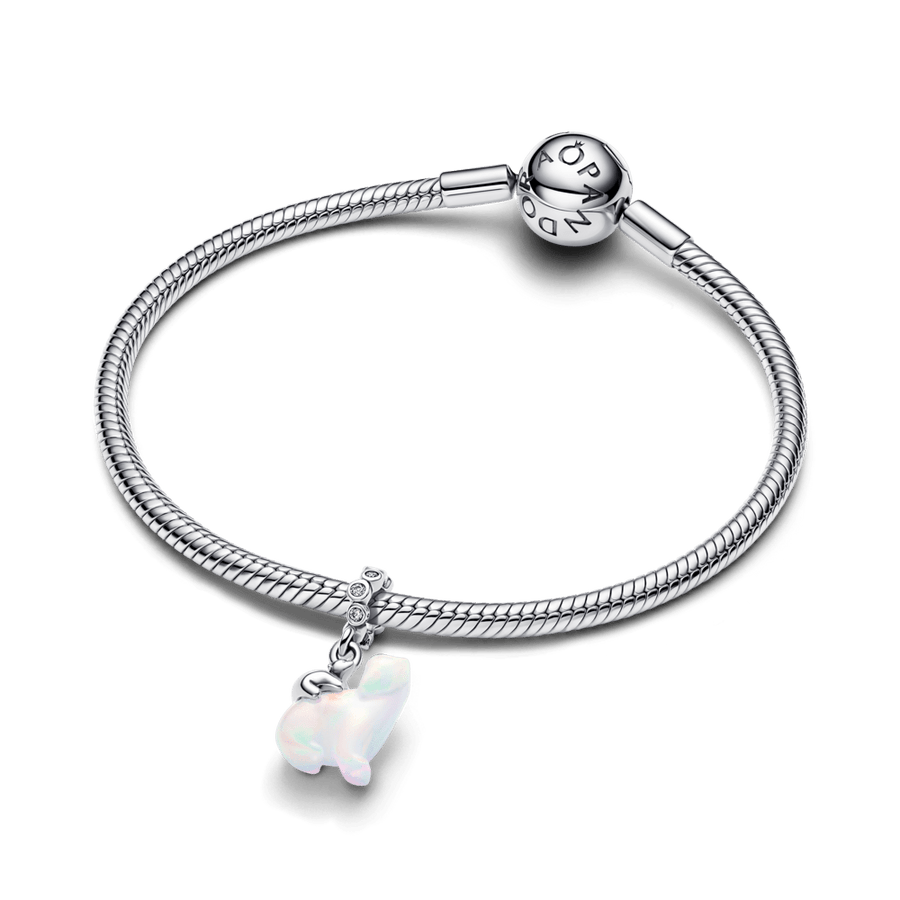 Kabantis karoliukas „Baltoji lokė ir jauniklis“ - Pandora Lietuva