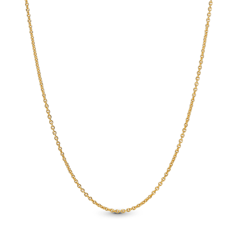 Klaisikinė grandinėlė iš 14 karatų aukso padengto metalo - Pandora Lietuva