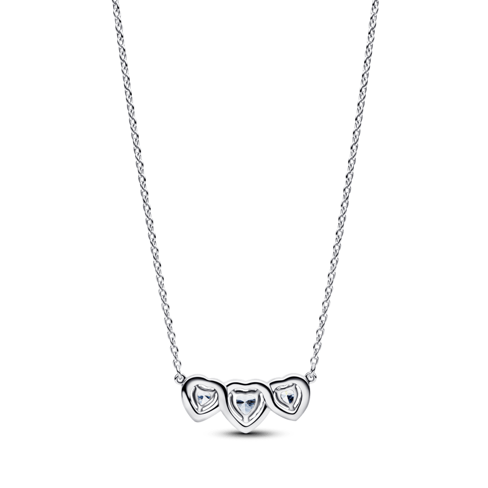 Koljė vėrinys su trimis širdies formos aureolėmis - Pandora Lietuva