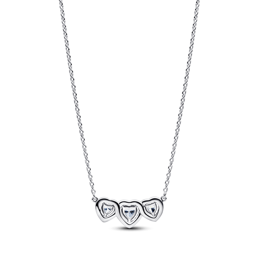 Koljė vėrinys su trimis širdies formos aureolėmis - Pandora Lietuva