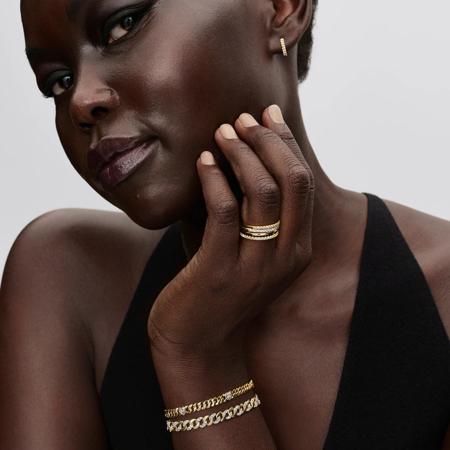 Kubos tipo grandinėlės apyrankė „Širdis“ - Pandora Lietuva