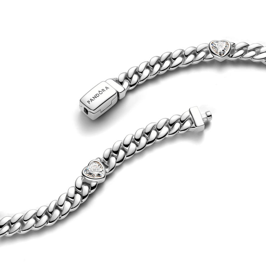 Kubos tipo grandinėlės apyrankė „Širdis“ - Pandora Lietuva