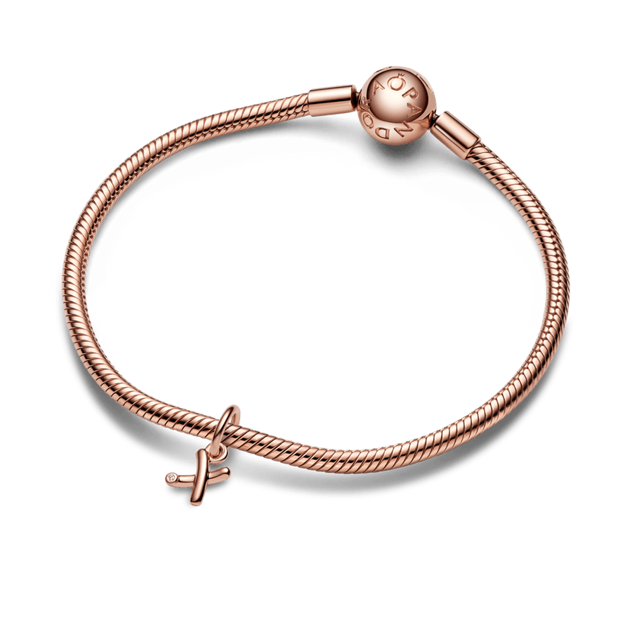 Letter x Script Alphabet Dangle Charm - Pandora Lietuva