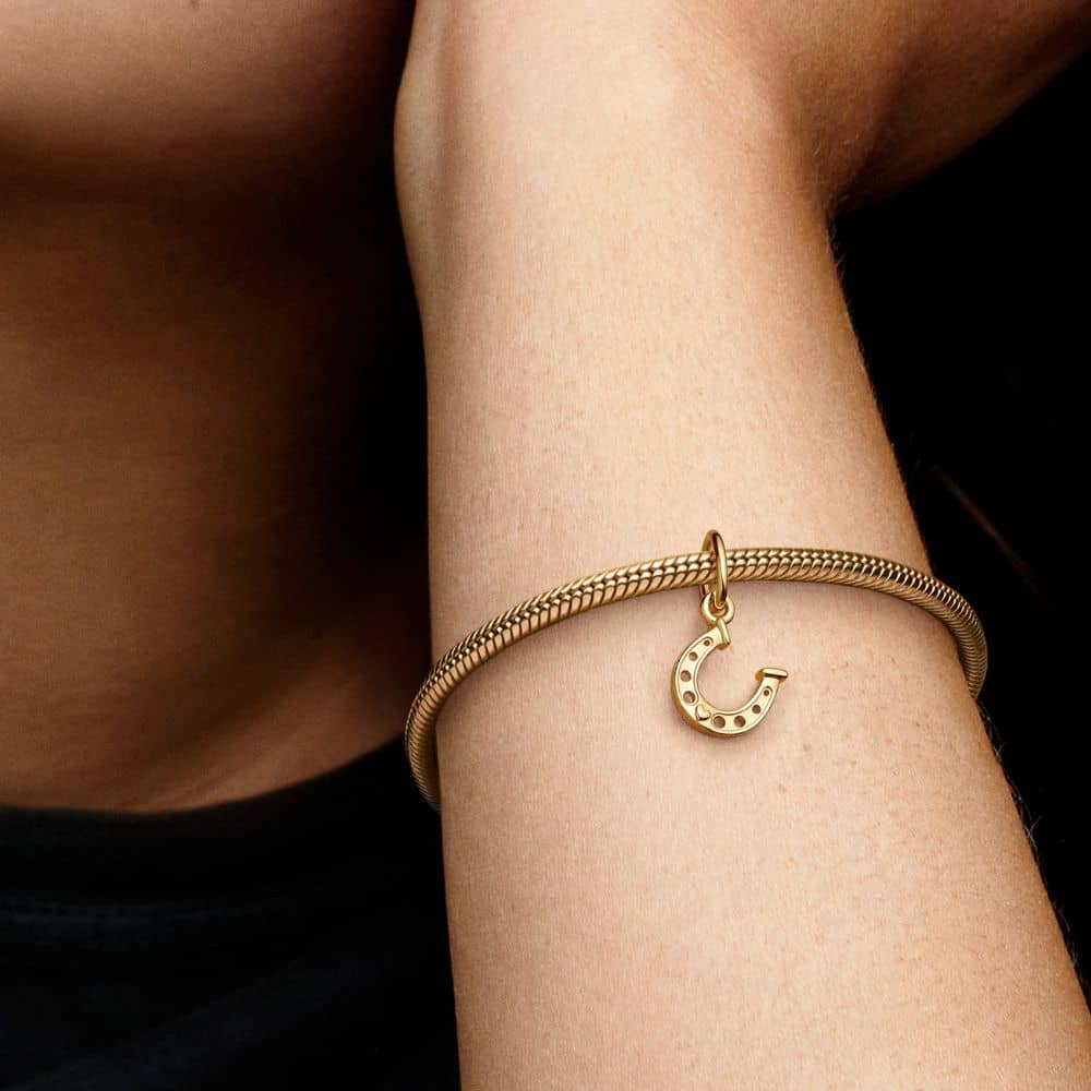 Lucky Horseshoe Dangle Charm - Pandora Lietuva