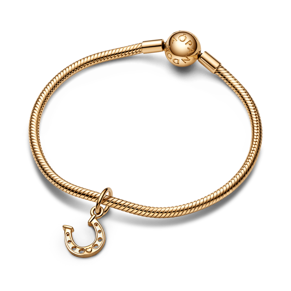 Lucky Horseshoe Dangle Charm - Pandora Lietuva