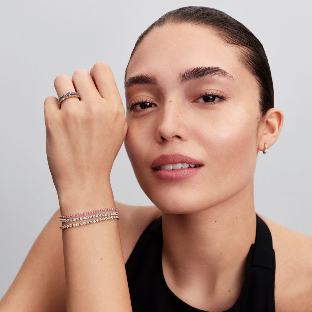 Maža rožinė teniso apyrankė - Pandora Lietuva