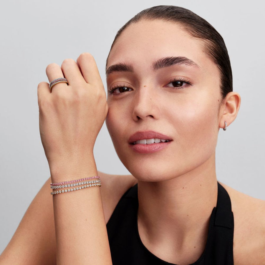 Maža rožinė teniso apyrankė - Pandora Lietuva