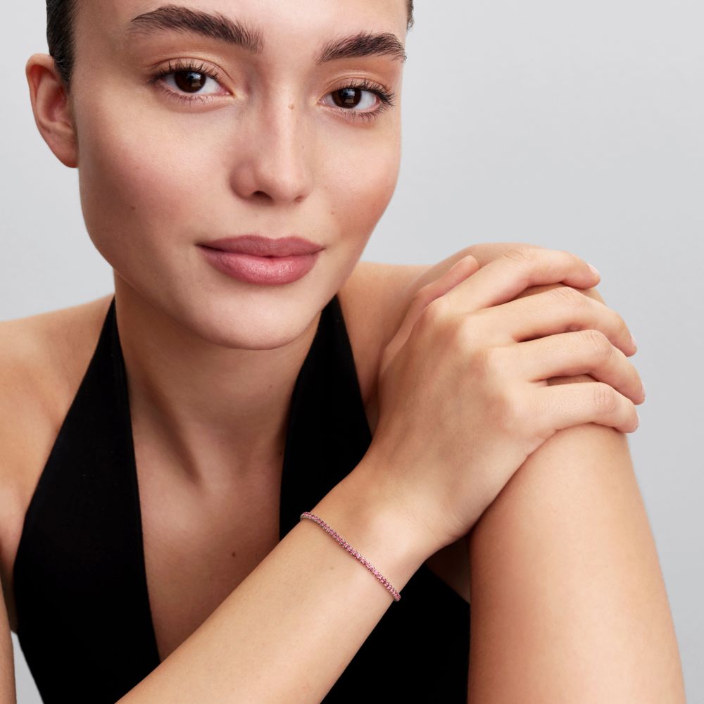 Maža rožinė teniso apyrankė - Pandora Lietuva