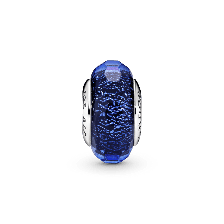 Mėlynas briaunuotas murano karoliukas - Pandora Lietuva