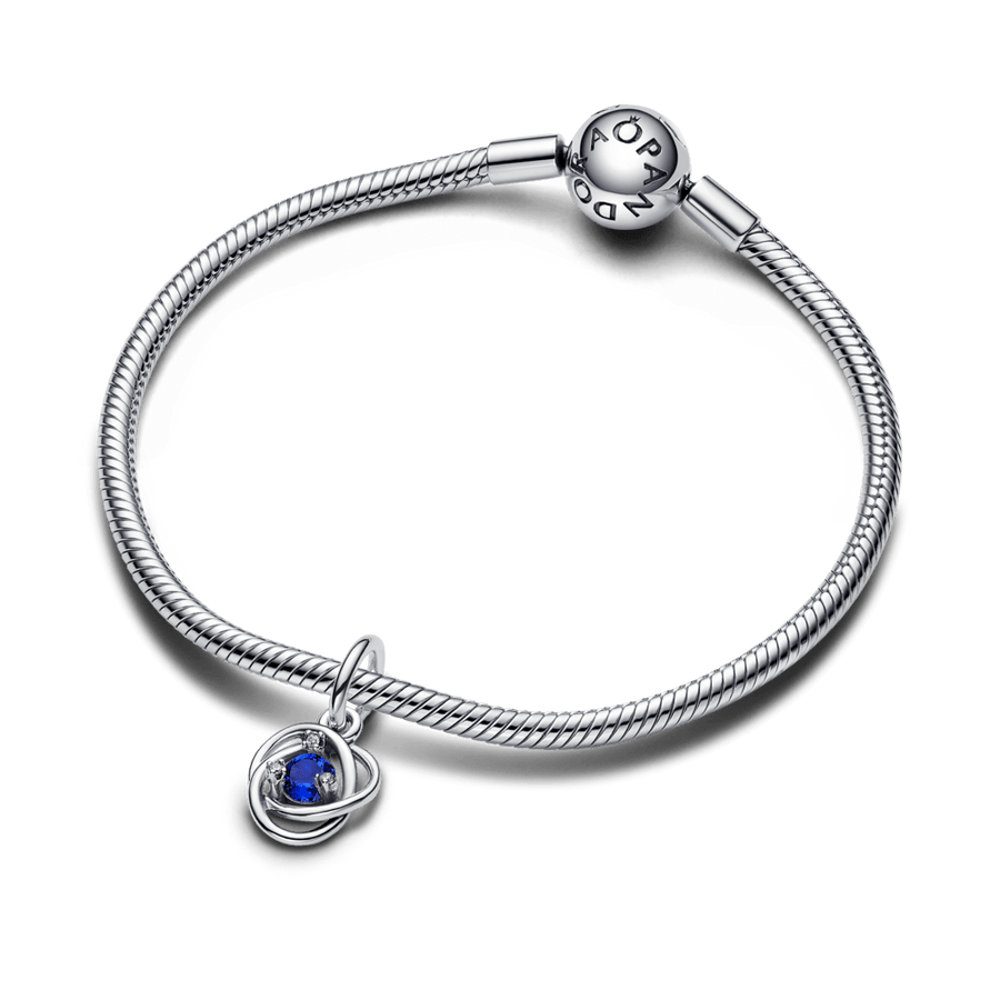 Mėlynas talismanas „Amžinybės ratas“ - Pandora Lietuva