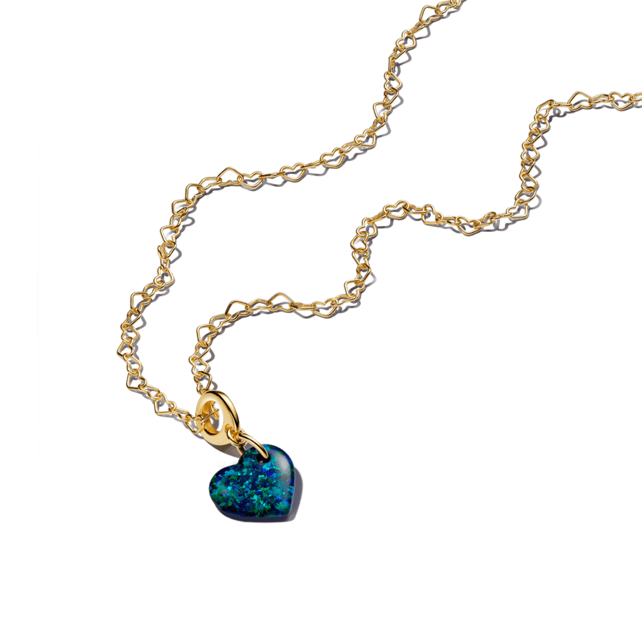 Opalo talismanas „Žalia širdis“ - Pandora Lietuva
