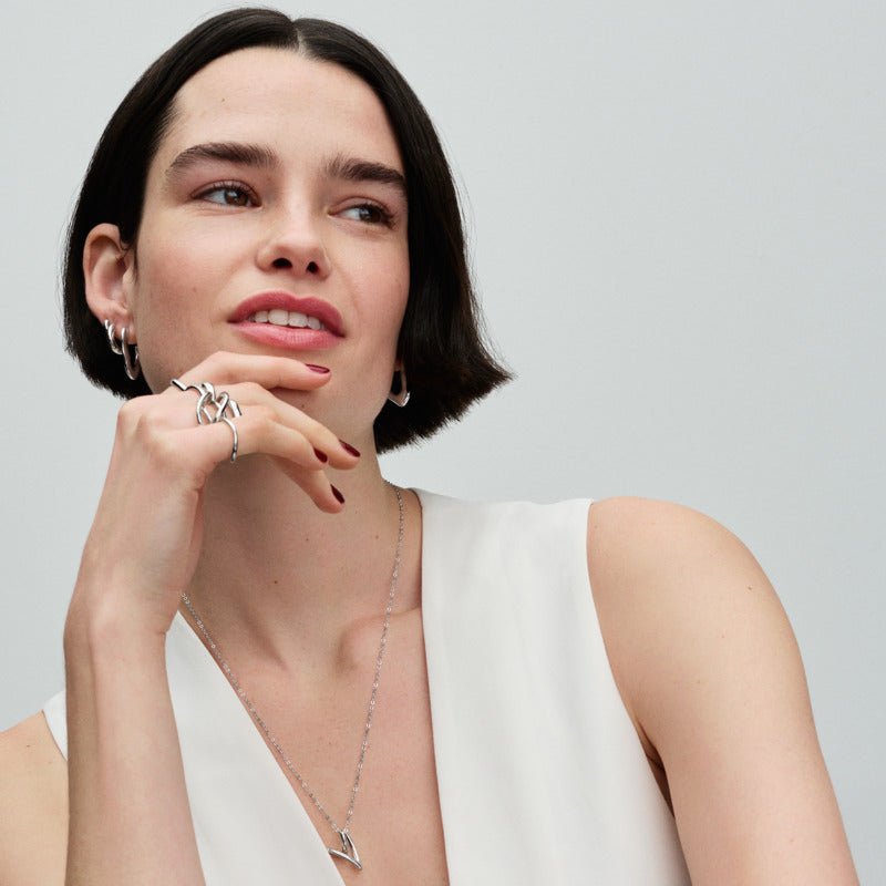 Organiškos formos žiedas „Begalybė“ - Pandora Lietuva