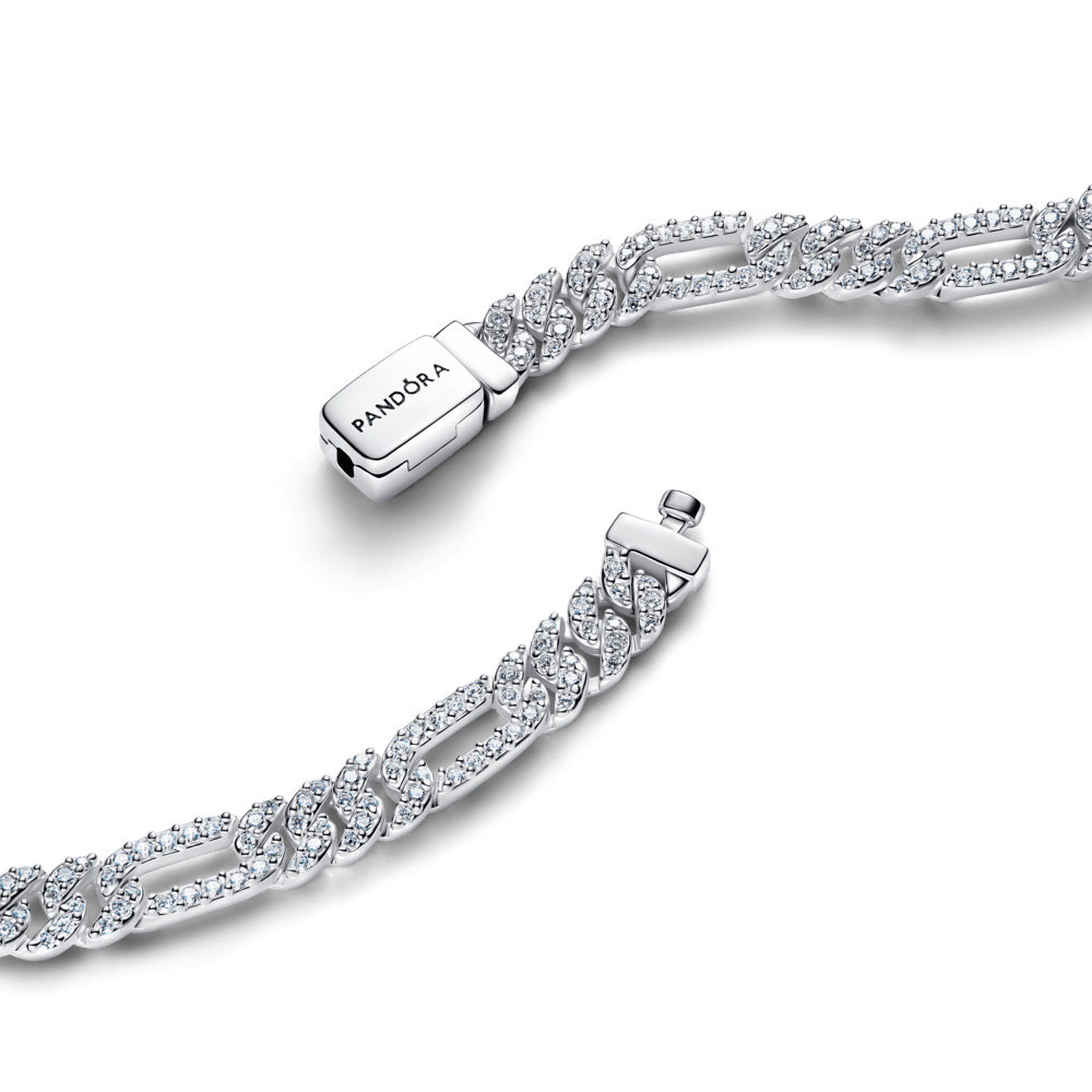 Ovalių Kubos tipo grandžių apyrankė - Pandora Lietuva