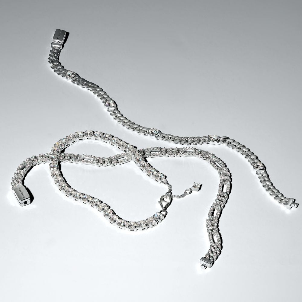 Ovalių Kubos tipo grandžių apyrankė - Pandora Lietuva