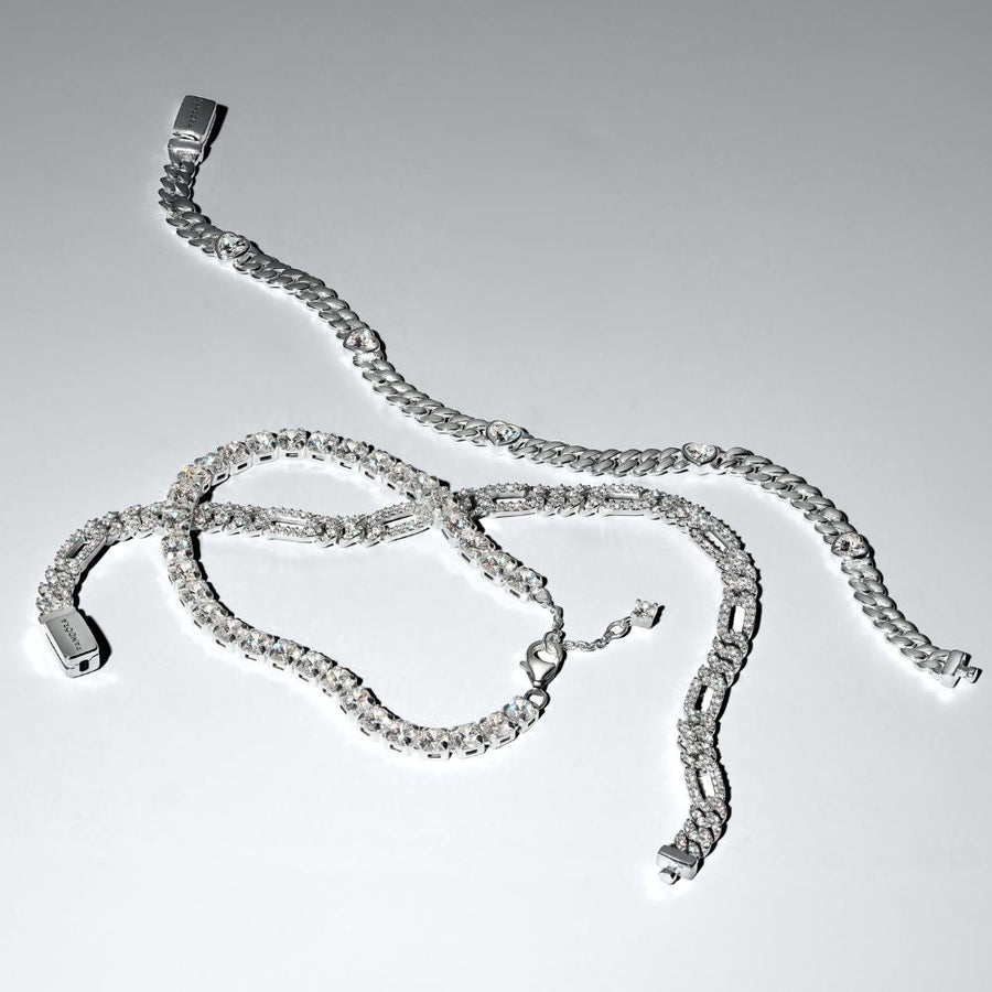 Ovalių Kubos tipo grandžių apyrankė - Pandora Lietuva