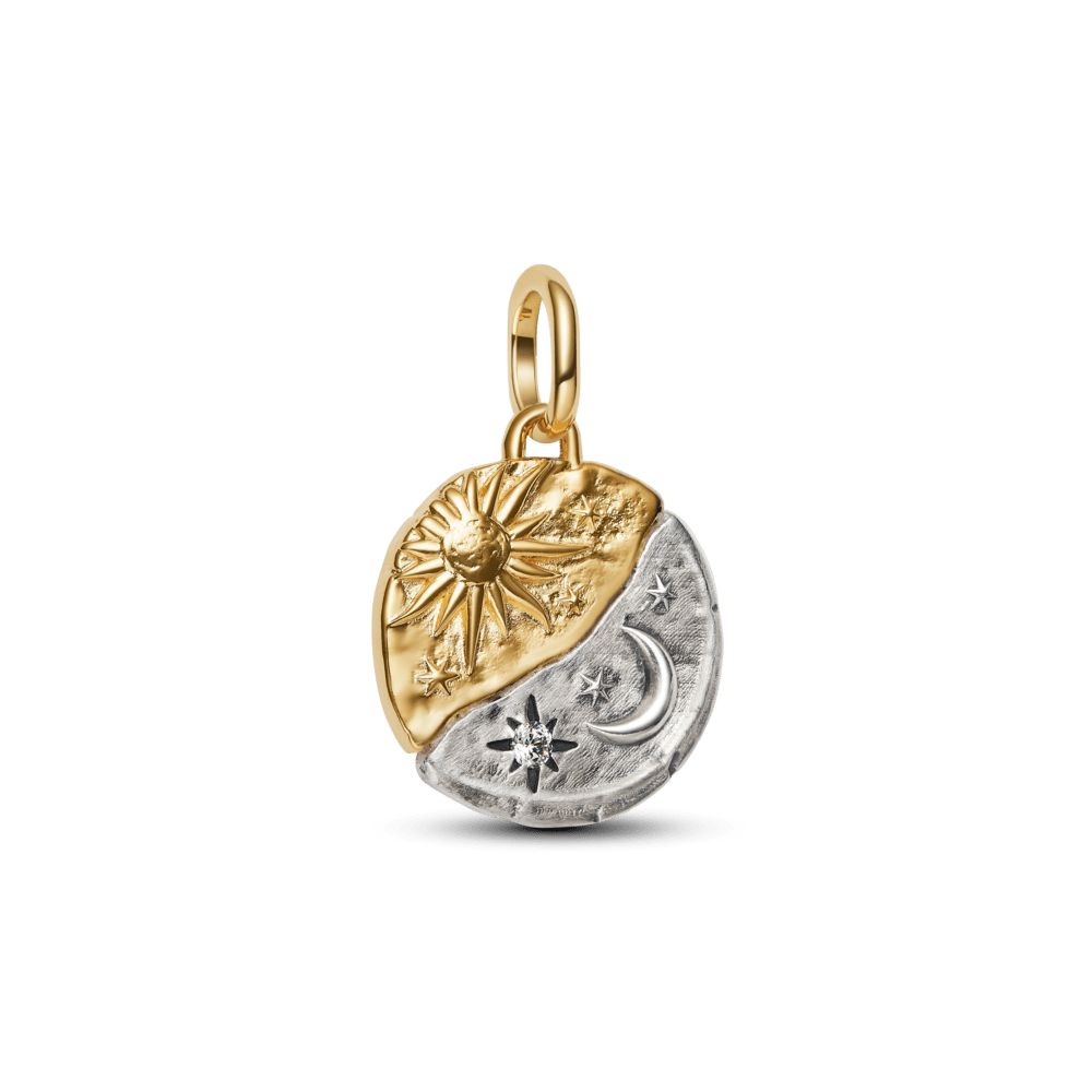 Pakabutis su medalionu „Saulė ir mėnulis“ - Pandora Lietuva