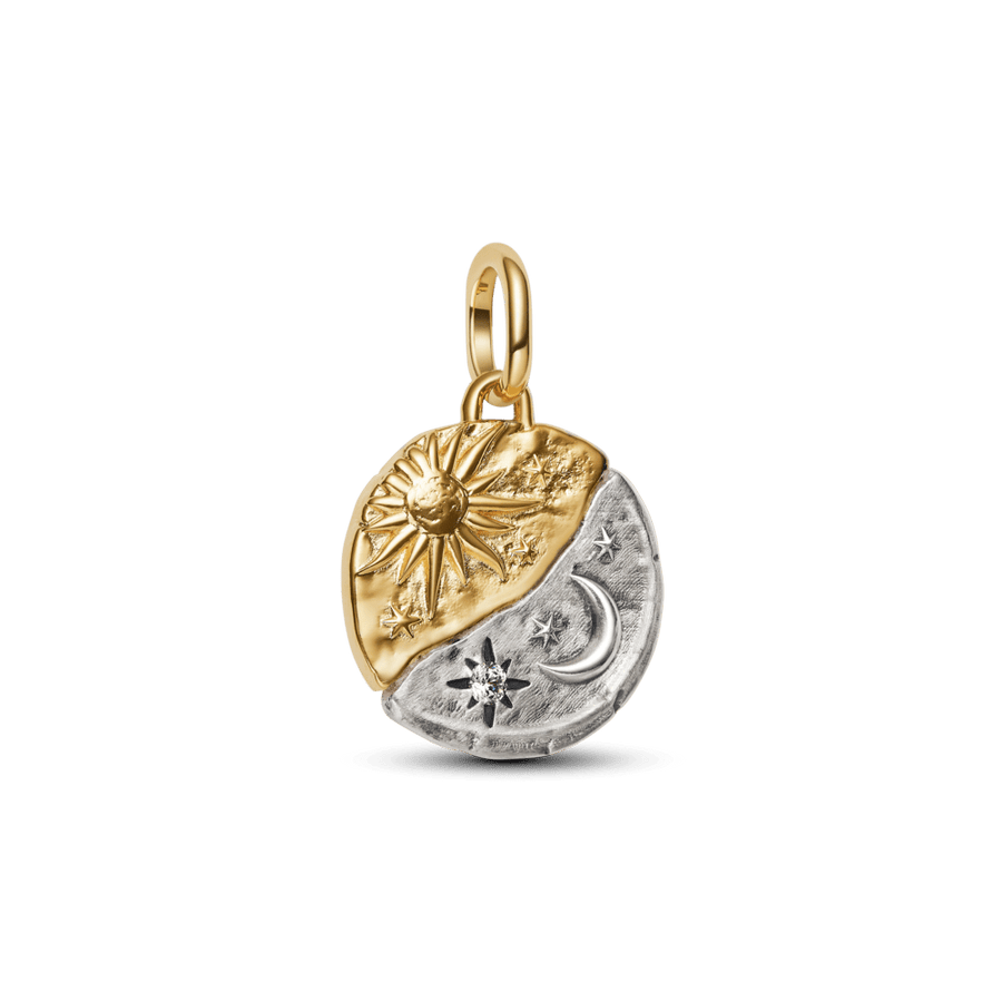 Pakabutis su medalionu „Saulė ir mėnulis“ - Pandora Lietuva