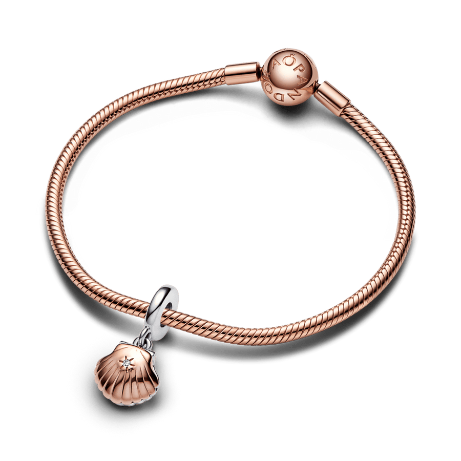 Pandora Club 2023 Sea Shell & Treated Freshwater Cultured Pearl Dangle Charm - Pandora Lietuva