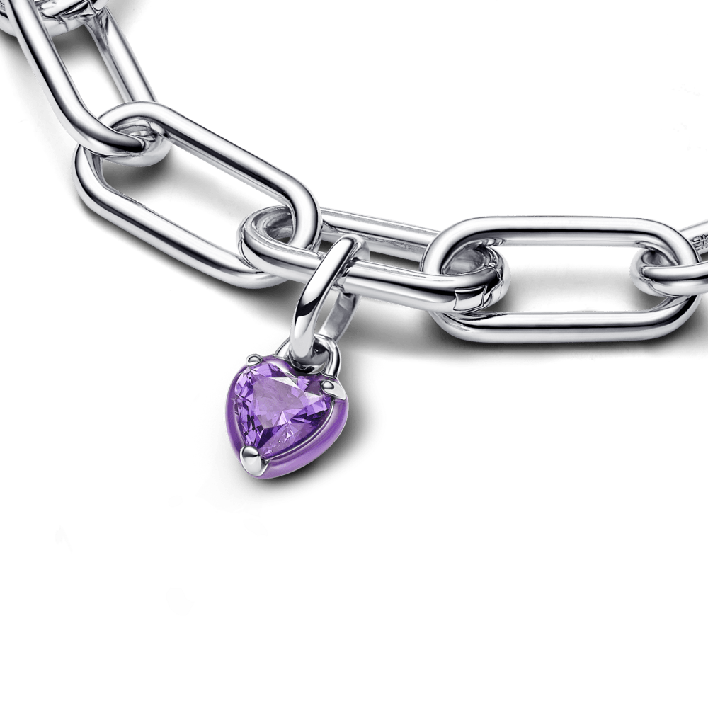 „Pandora ME“ violetinis mažas talismanas „Širdies čiakra“ - Pandora Lietuva