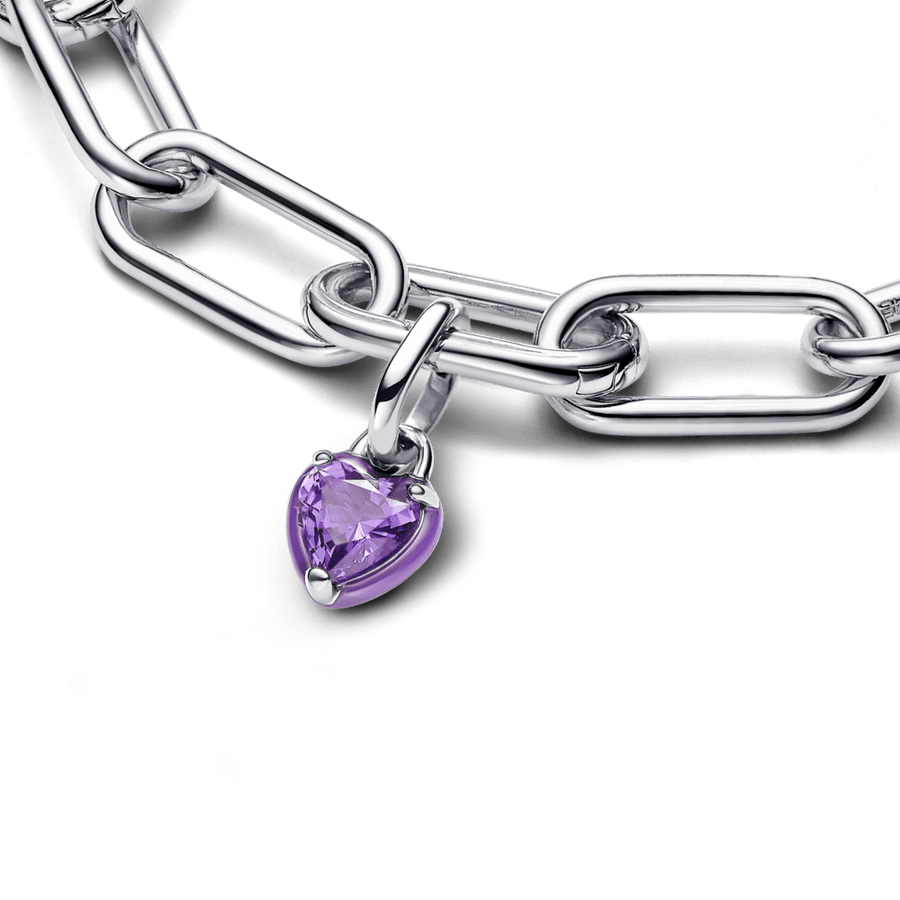 „Pandora ME“ violetinis mažas talismanas „Širdies čiakra“ - Pandora Lietuva