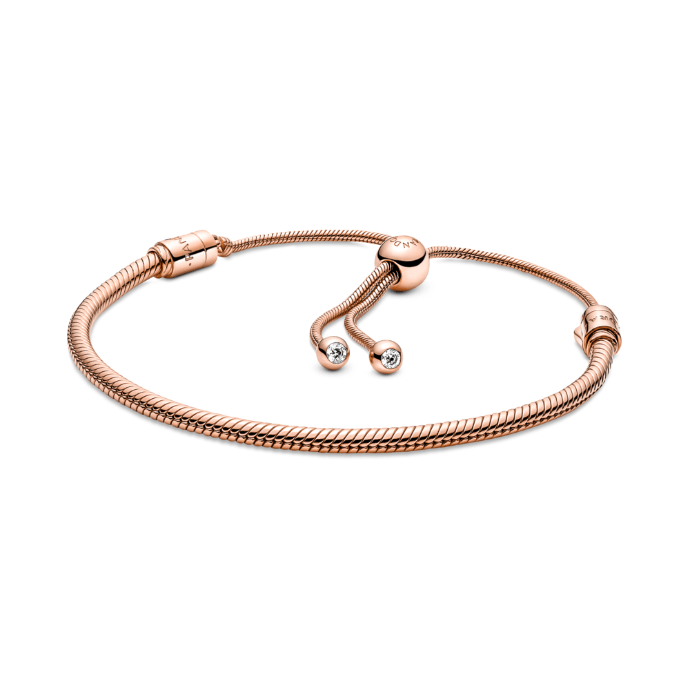 Pandora Moments Snake Chain Slider Bracelet - Pandora Lietuva