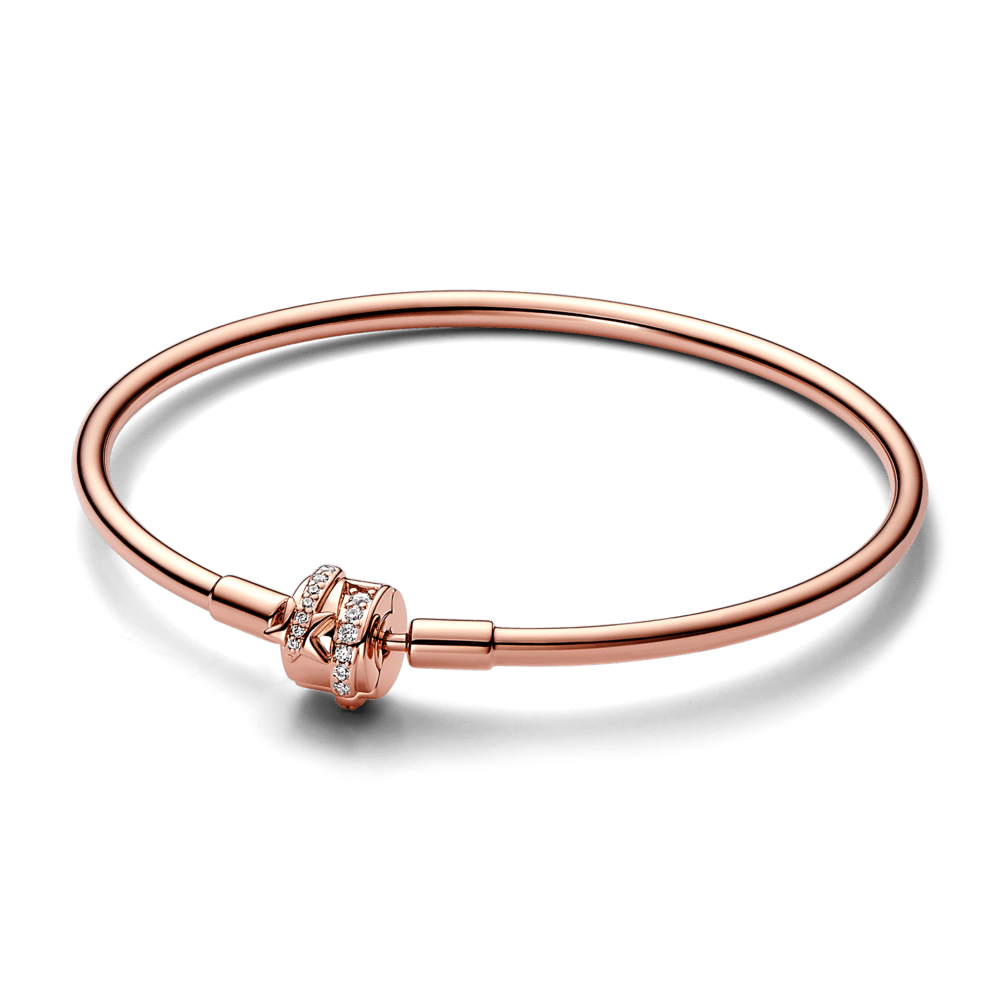Pandora Moments Sparkling Shooting Star Clasp Bangle - Pandora Lietuva