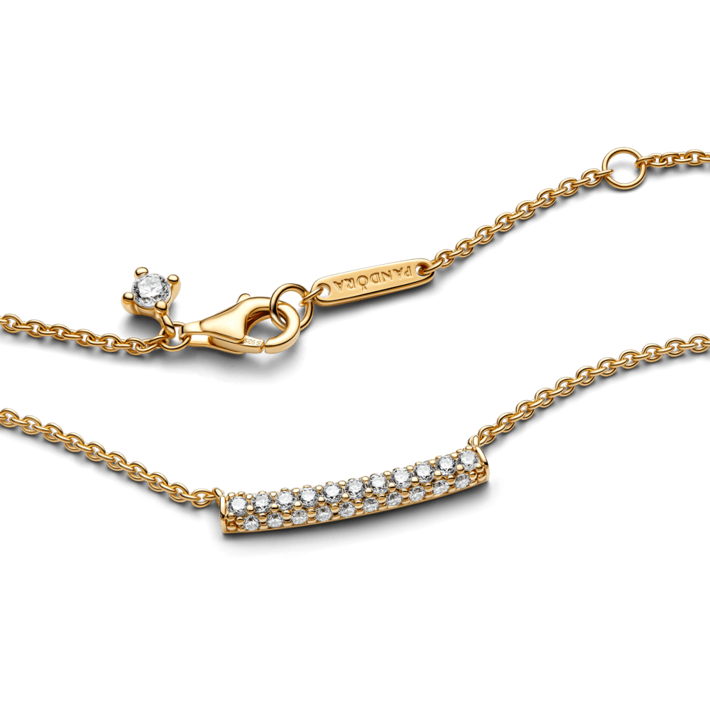Pandora Timeless Pavé Single - row Bar Collier Necklace vėrinys - Pandora Lietuva