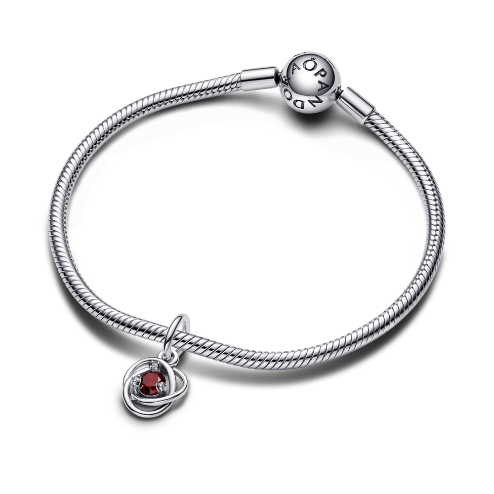 Raudonas talismanas „Amžinybės ratas“ - Pandora Lietuva