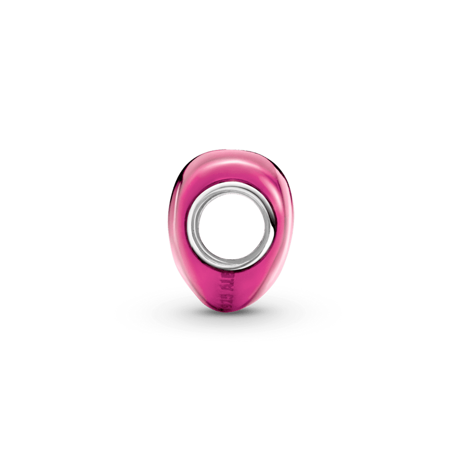 Rausvos širdelės karoliukas - Pandora Lietuva