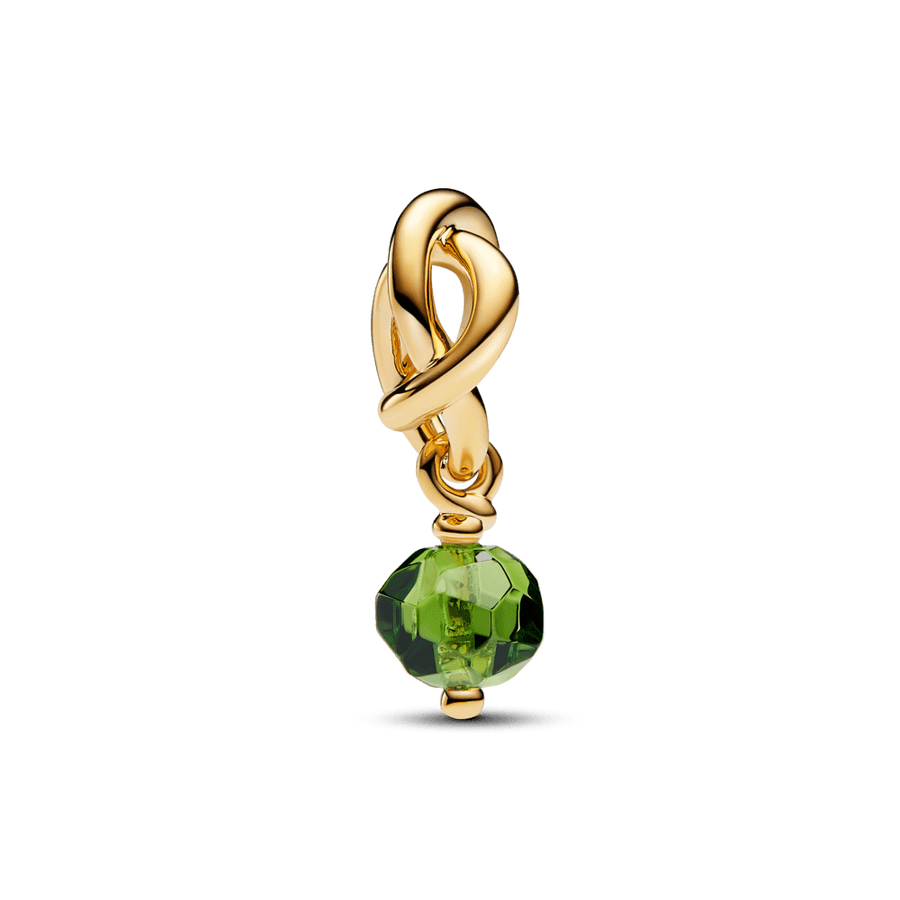 Šlifuotas apvalus kabantis pakabukas „Ryškiai žalia begalybė“ - Pandora Lietuva