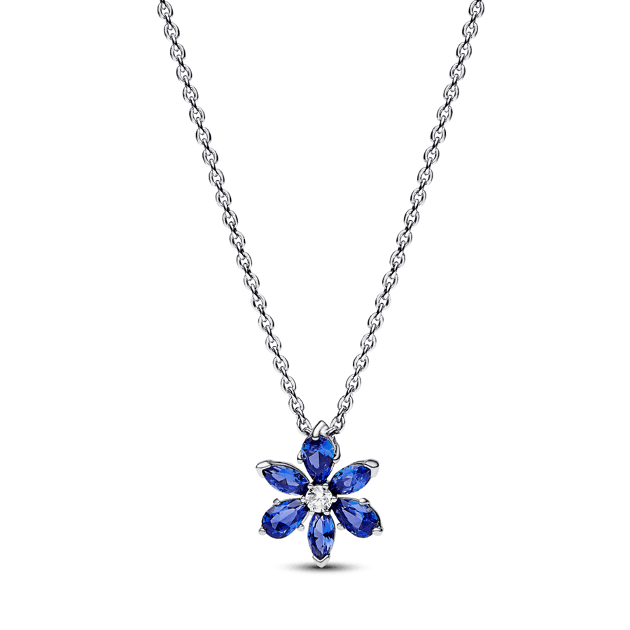 Spindinčio mėlyno žiedlapio vėrinio ir auskarų dovanų rinkinys - Pandora Lietuva