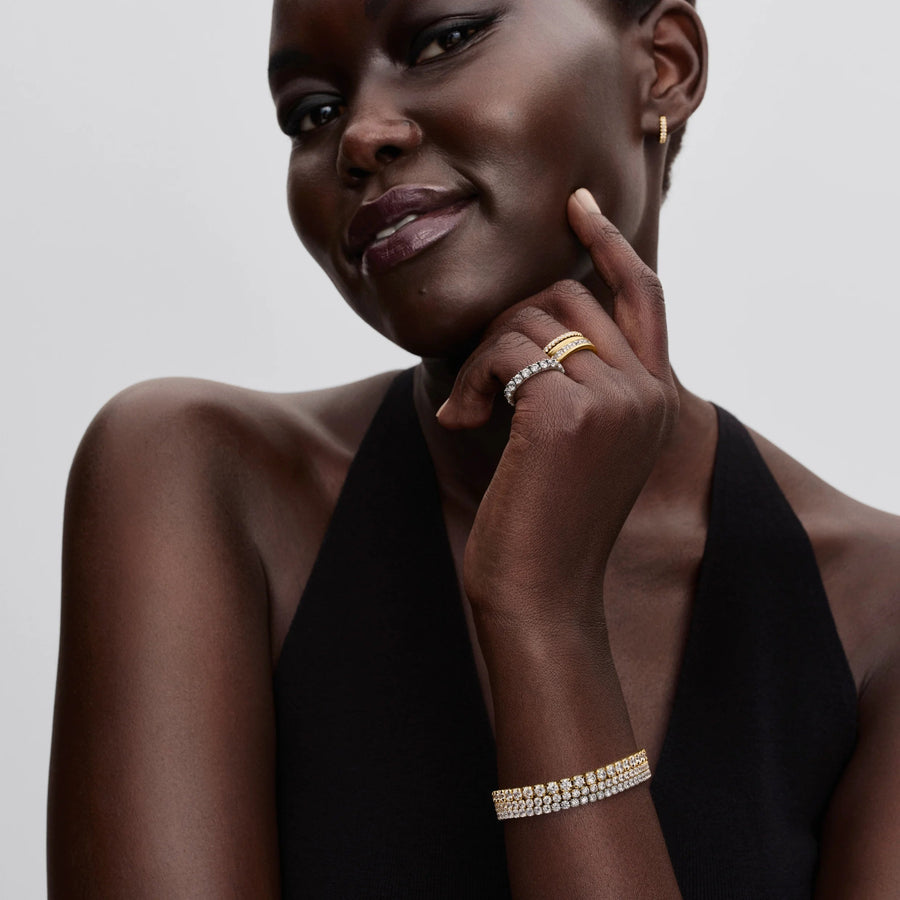 Spindinti drąsaus stiliaus teniso apyrankė - Pandora Lietuva