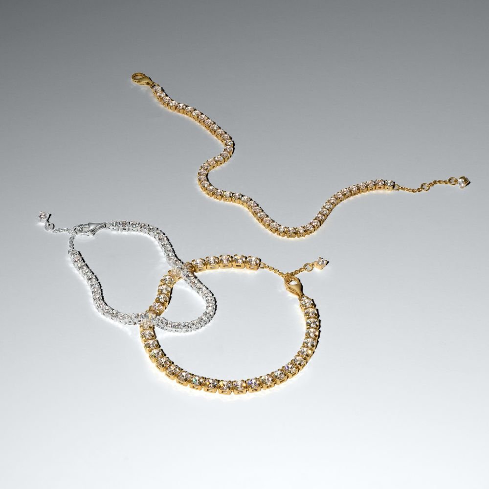 Spindinti drąsaus stiliaus teniso apyrankė - Pandora Lietuva