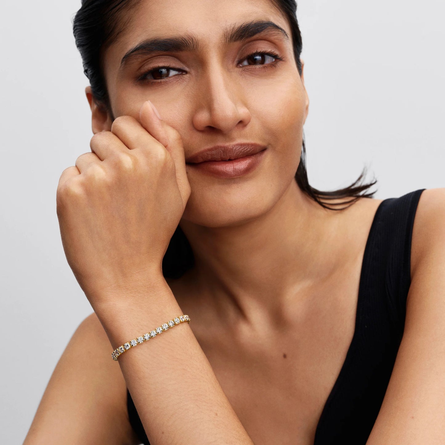 Spindinti drąsaus stiliaus teniso apyrankė - Pandora Lietuva